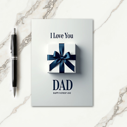 Elegant Fathers Day Gift Card