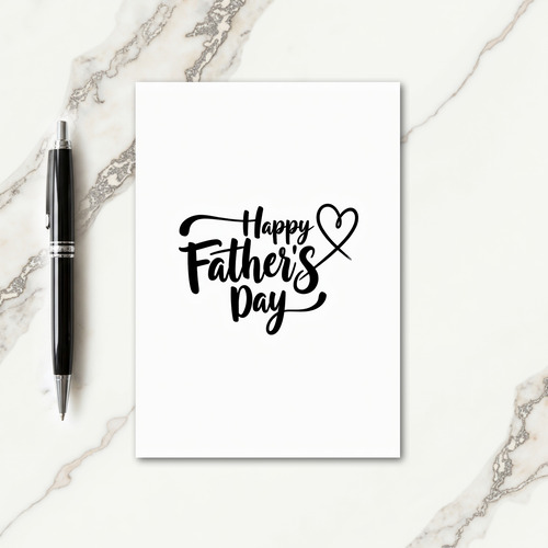 Elegant Fathers Day Love Card