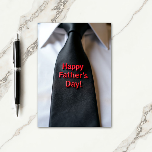 Elegant Fathers Day Outfit Card