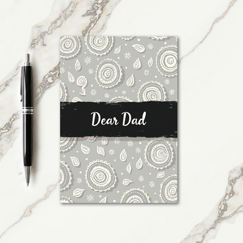 Elegant Fathers Day Pattern Card