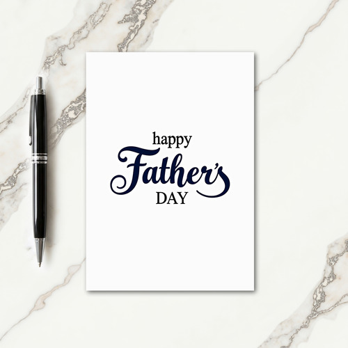 Elegant Fathers Day Serif Card