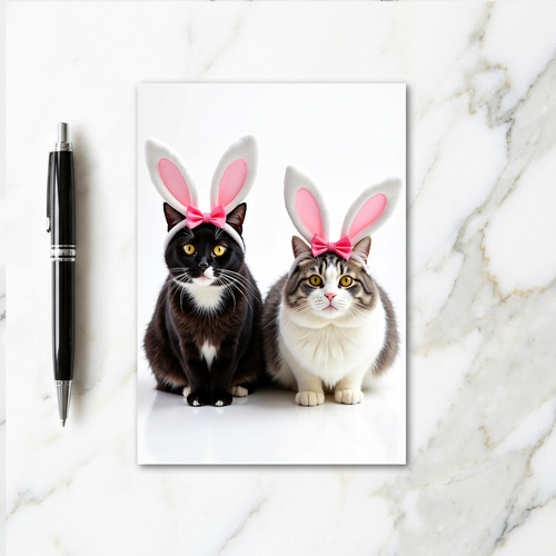 Elegant Feline Celebration Card