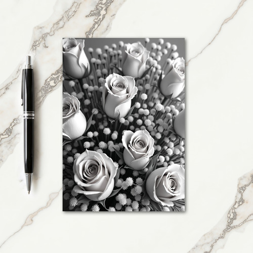 Elegant Floral Photo Card