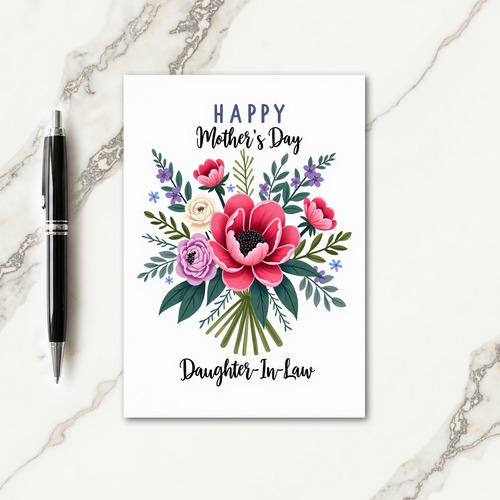 Elegant Floral Tribute Card