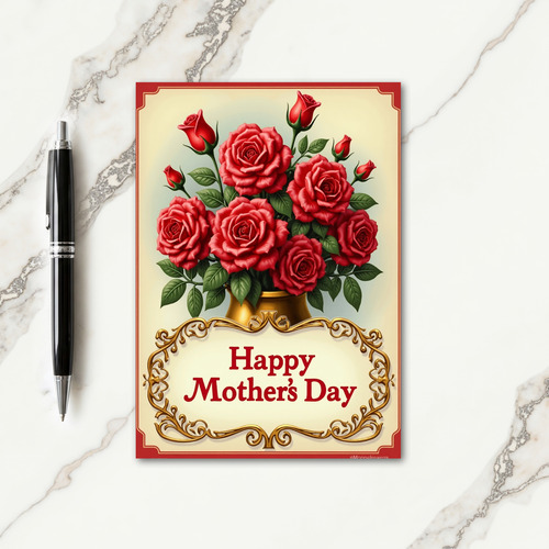 Elegant Flower Mothers Day Card