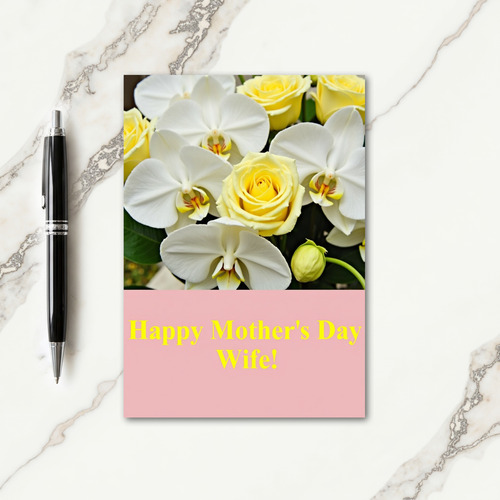 Elegant Flowers Mothers Day Card