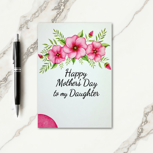 Elegant Fuchsia Mothers Day Card