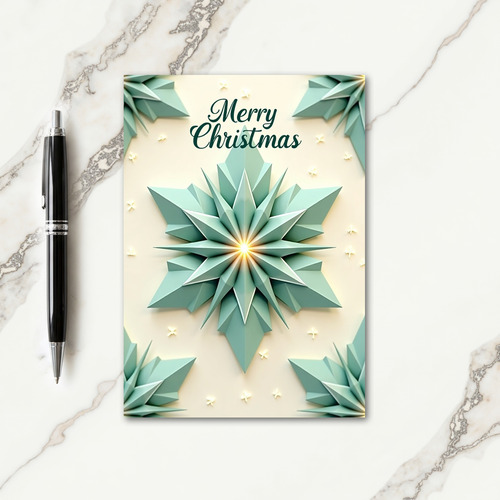Elegant Geometric Star Card