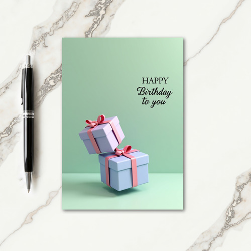 Elegant Gift Birthday Card