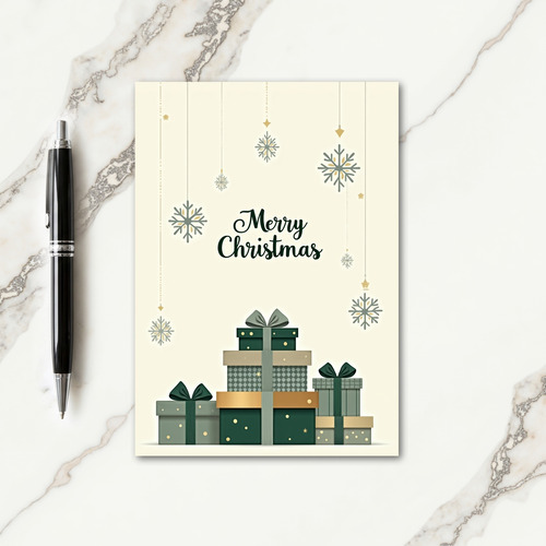 Elegant Gift Christmas Card