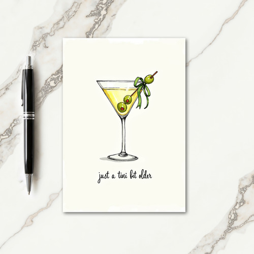 Elegant Glass Birthday Card