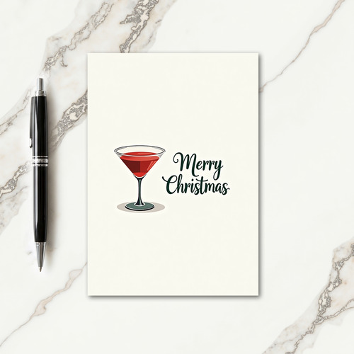 Elegant Glass Christmas Card thumbnail