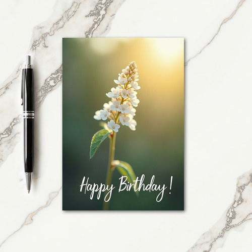 Elegant Glow Birthday Card