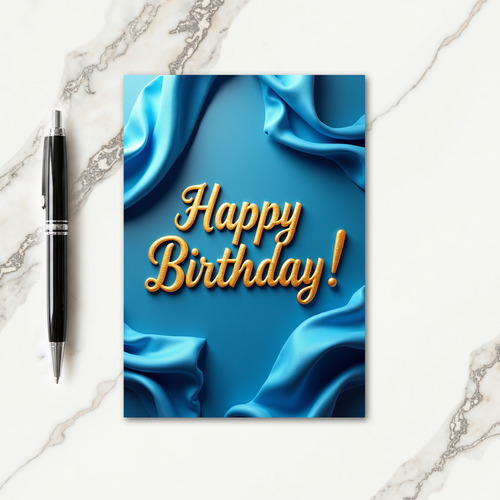 Elegant Golden Calligraphy Card