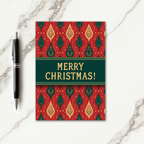 Elegant Golden Christmas Card