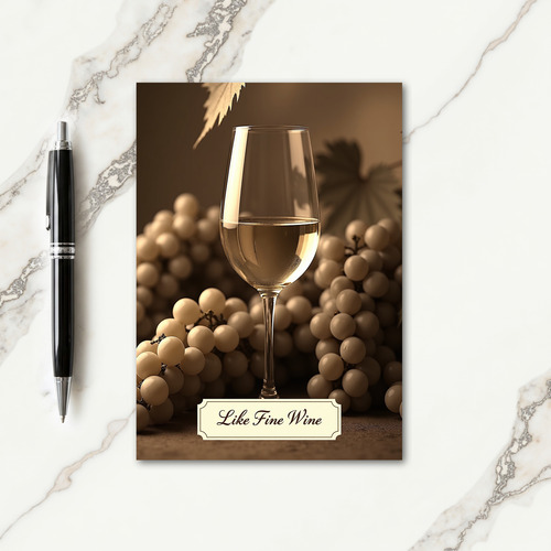 Elegant Golden Glass Birthday Card