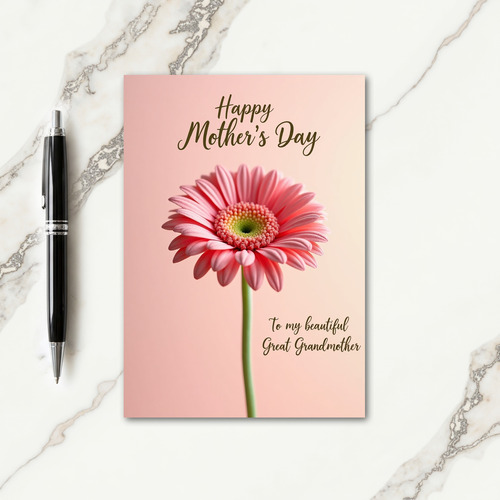 Elegant Great Grandmother Card
