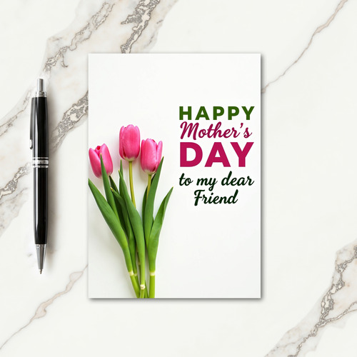 Elegant Green Mothers Day Card