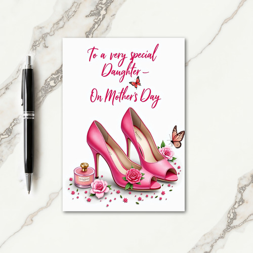 Elegant Heels Mothers Day Card