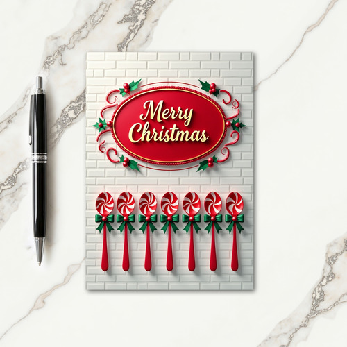 Elegant Holly Christmas Card