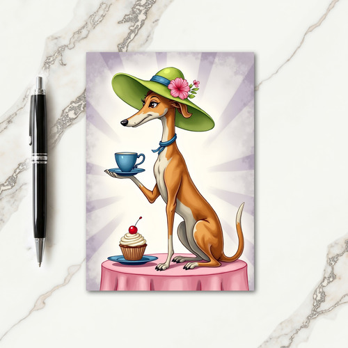 Elegant Hound Mothers Day Card