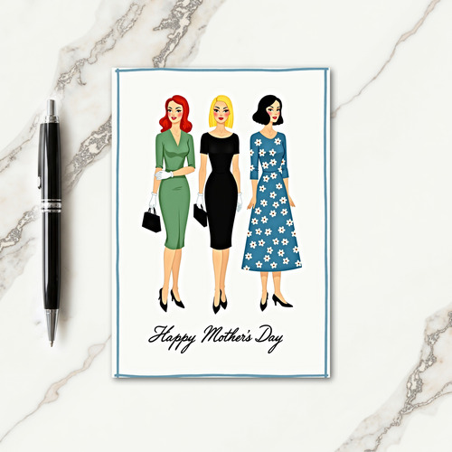 Elegant Ladies Fashion Art Card