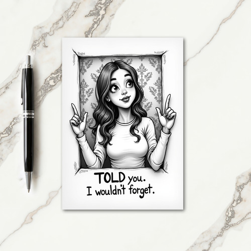 Elegant Lady Birthday Card