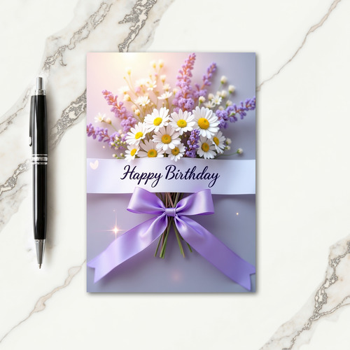 Elegant Lavender Birthday Card