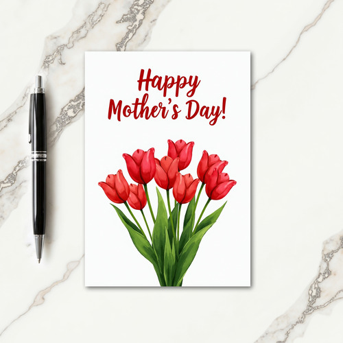 Elegant Leaves Mothers Day Card