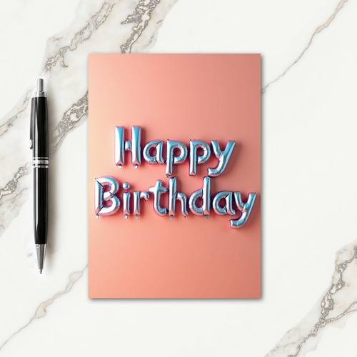 Elegant Letter Birthday Card