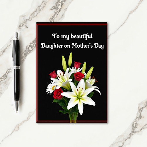 Elegant Lilies Mothers Day Card