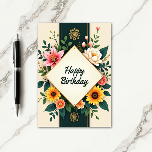 Elegant Lily Birthday Card