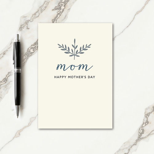 Elegant Mom Botanical Card
