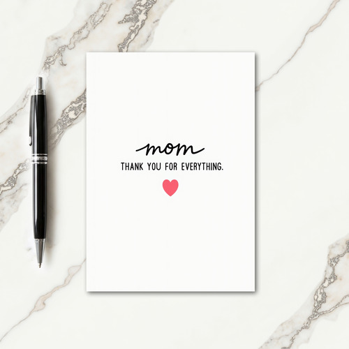 Elegant Mom Thank You Card