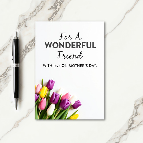 Elegant Moms Day Blossom Card