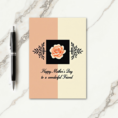 Elegant Moms Day Branch Card