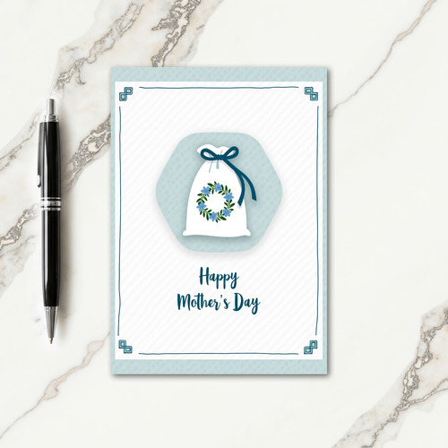 Elegant Moms Day Pouch Card