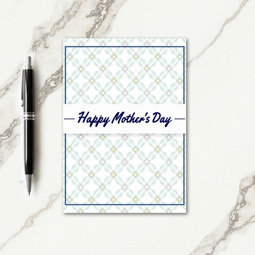 Elegant Mother Day Pattern Card