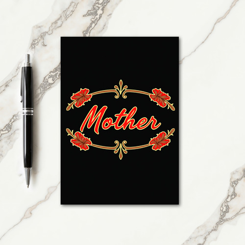 Elegant Mother Floral Card