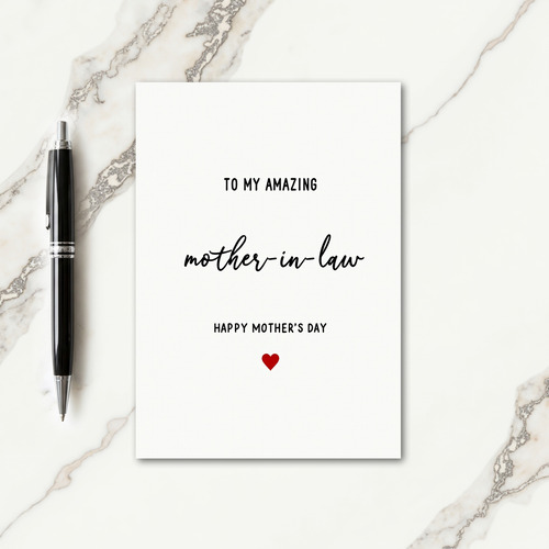 Elegant Mother In Law Card
