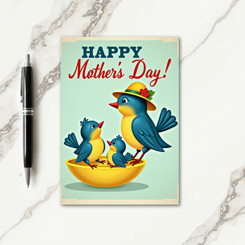 Elegant Mothers Day Avian Card