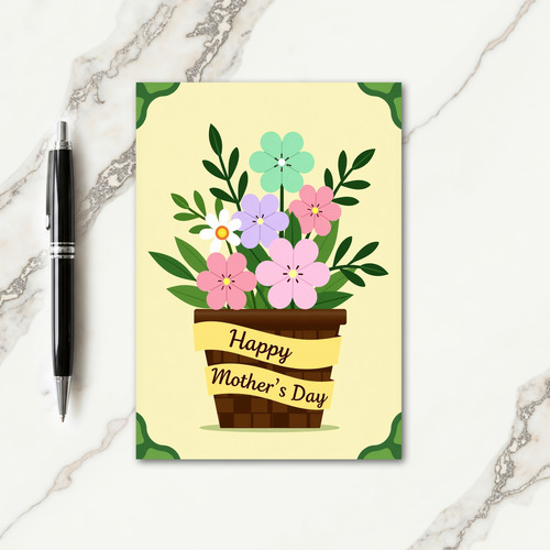 Elegant Mothers Day Blossom Art Card