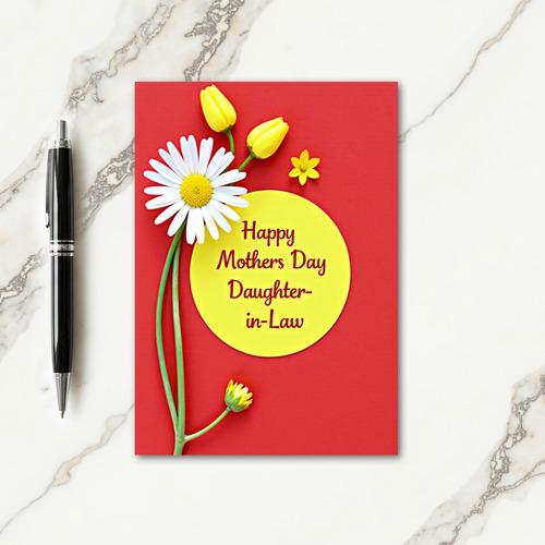 Elegant Mothers Day Daisy Card