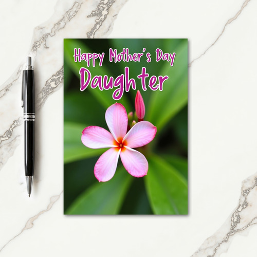 Elegant Mothers Day Daughter Card