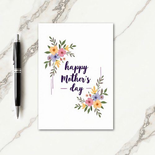 Elegant Mothers Day Design Card