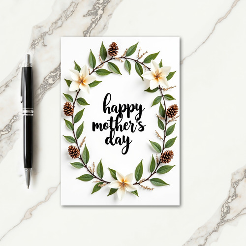 Elegant Mothers Day Floral Card