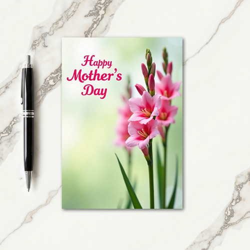 Elegant Mothers Day Flower Card