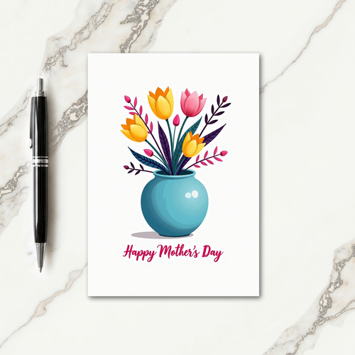 Elegant Mothers Day Flowers Card