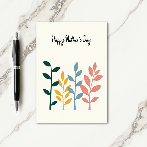 Elegant Mothers Day Green Card