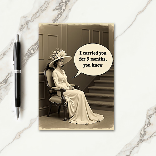 Elegant Mothers Day Illustration Card